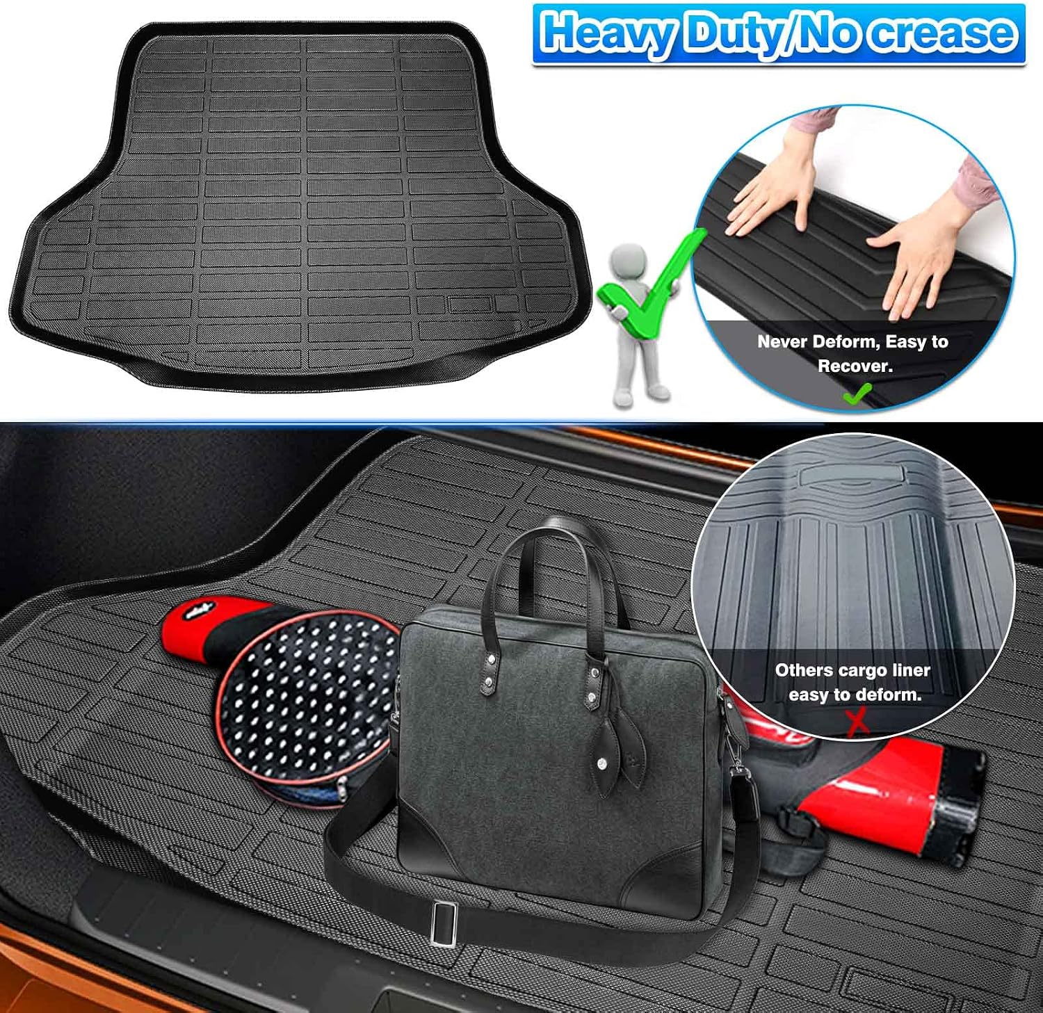 Sentra Cargo Liner - Trunk Mat for 2020-2025 2026, All Weather Cargo Mat for Sentra Accessories, Car Accessories