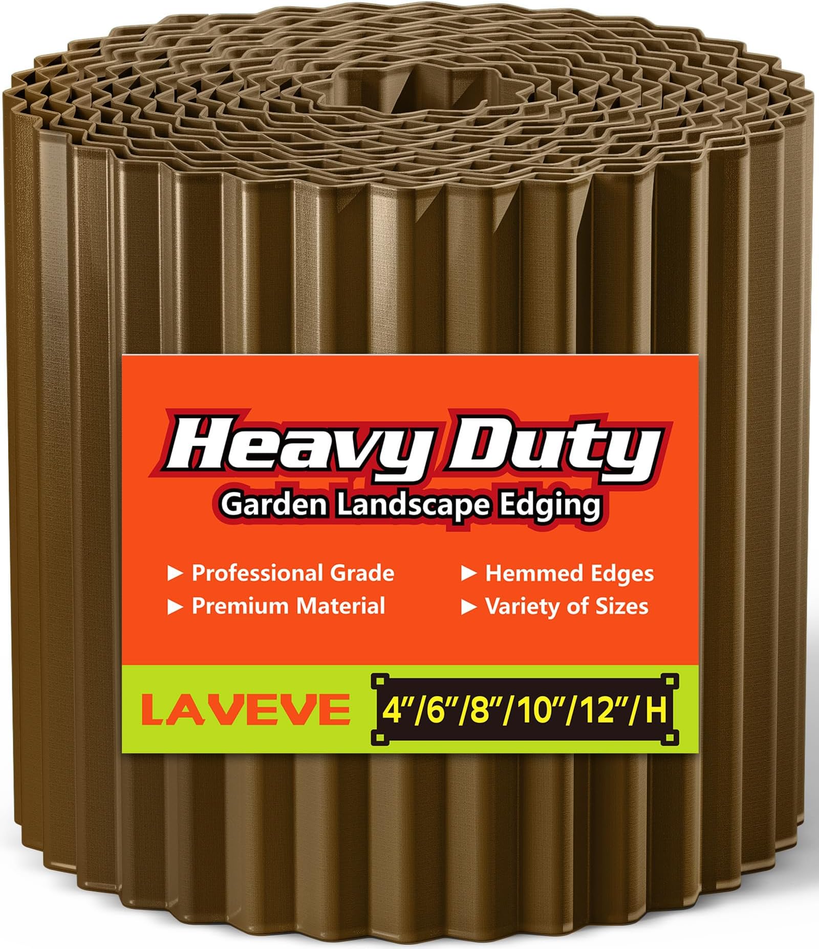 LAVEVE Corrugated Metal Garden Edging