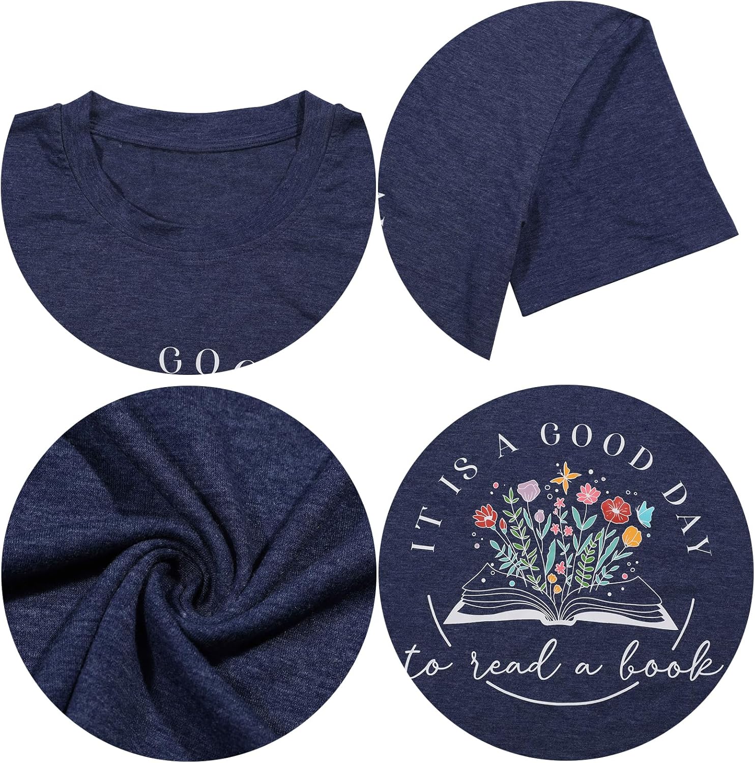 Book Shirts Women Book Lovers Gifts Graphic Tee Reading Teacher Shirt Bookish Tshirt Librarian Short Sleeve Tops - Image 5