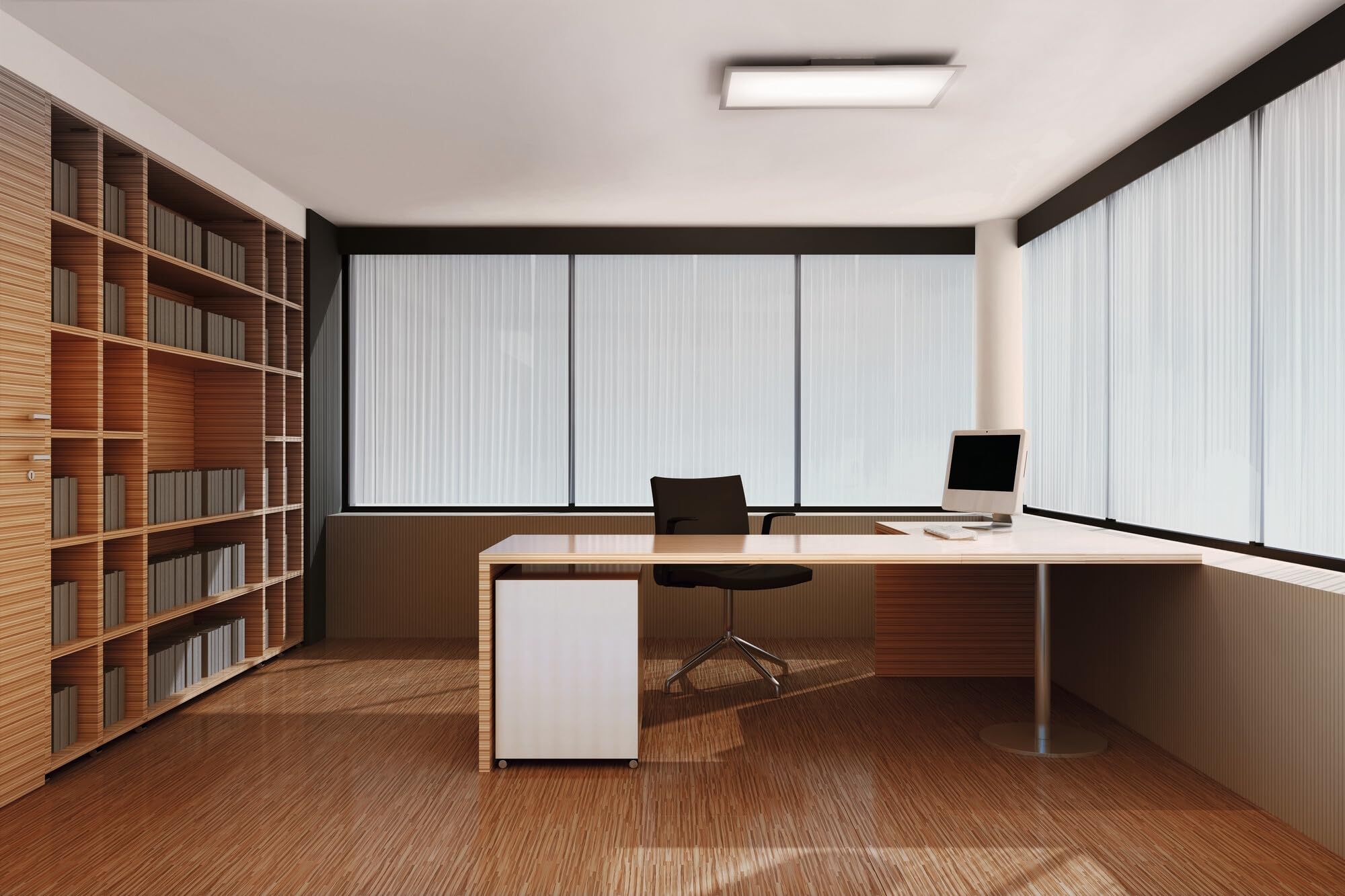 OSRAM SMART+ Matter PLANON PLUS PANEL LED ZMIENNA BIEL, 600x300mm, 22W, 1600lm, 3000-6500K, Matter WLAN | SMART+ MATTER Planon Plus Tunable White, oświetlenie ścienne do wnętrz, białe, 25000 h, opakowanie 1 szt
