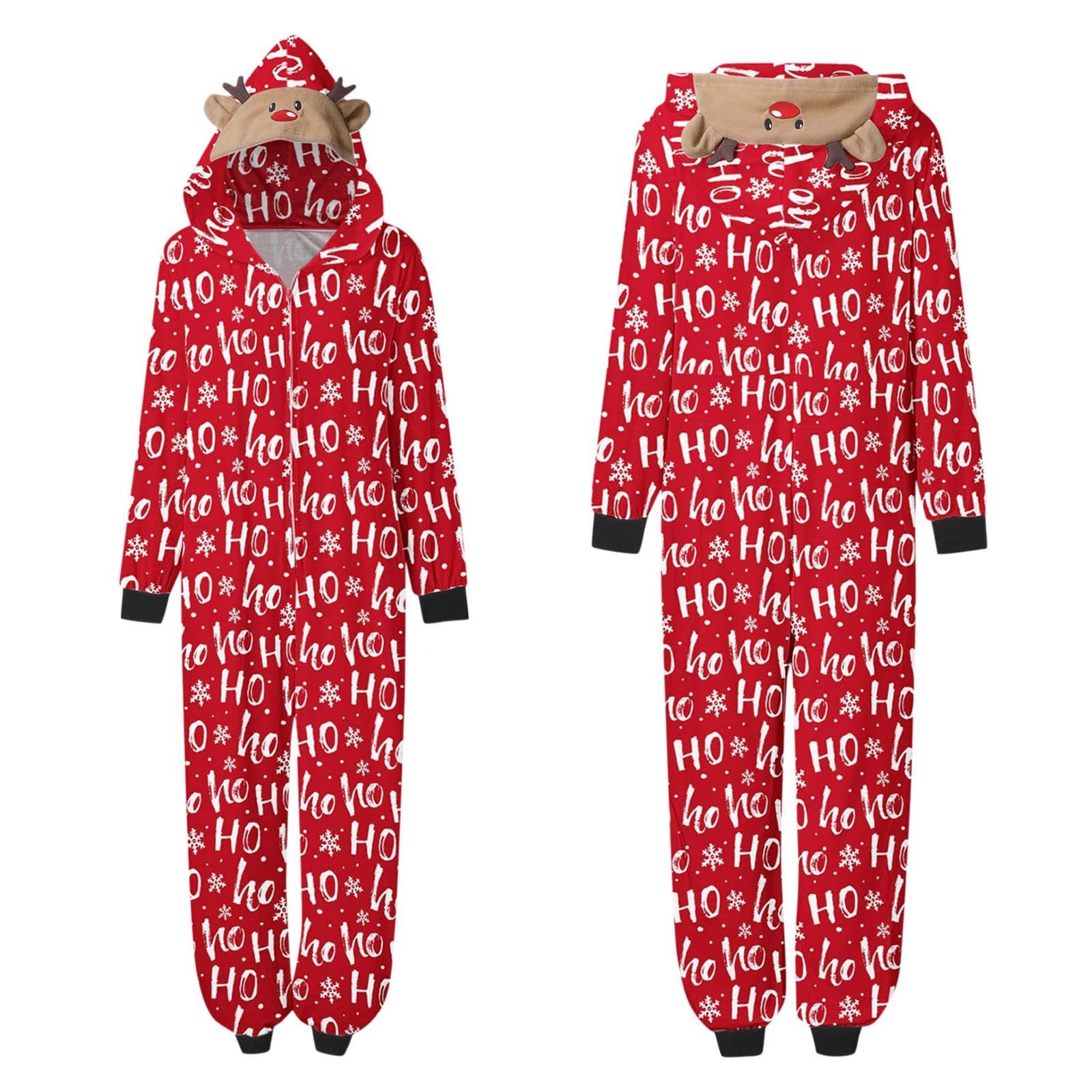 Family Matching Christmas Pajamas Set Bear Jumpsuit For Christmas