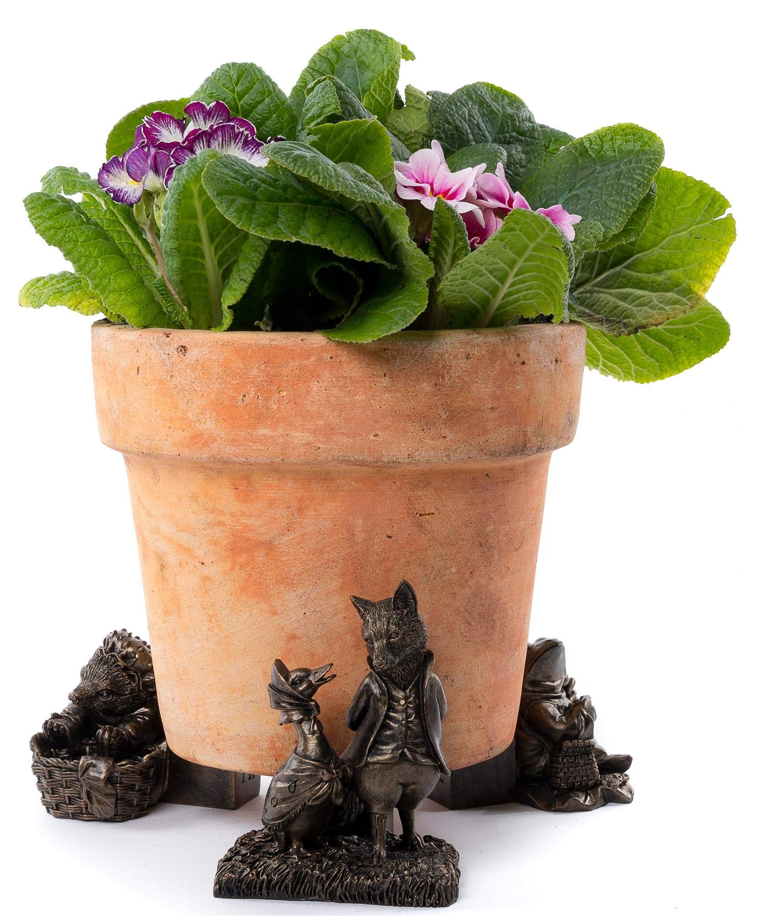 Potty Feet Beatrix Potter Jemima Puddle-Duck Figures Plant Pot Feet - Planter Support - Handmade Decorative Ornaments - 3pcs