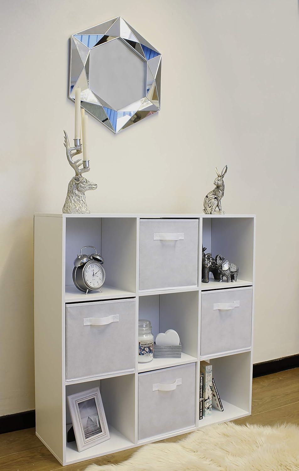 HomeZone® 9 or 6 Cube Kids Toy Games Storage Unit Girls Boys Bedroom