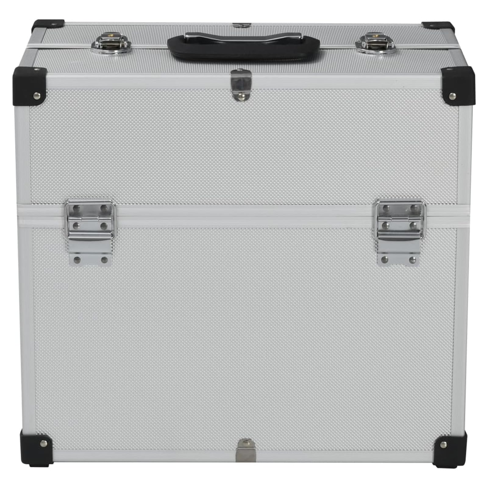 BaraSh Werkzeugkoffer 38x22,5x34 cm Silbern Aluminum Moderationskoffer Universal Koffer Koffer Werkzeug Werkzeugkiste