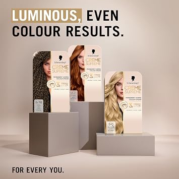 Schwarzkopf Creme Supreme Hair Dye, 6-16 Cool Ash Light Brown