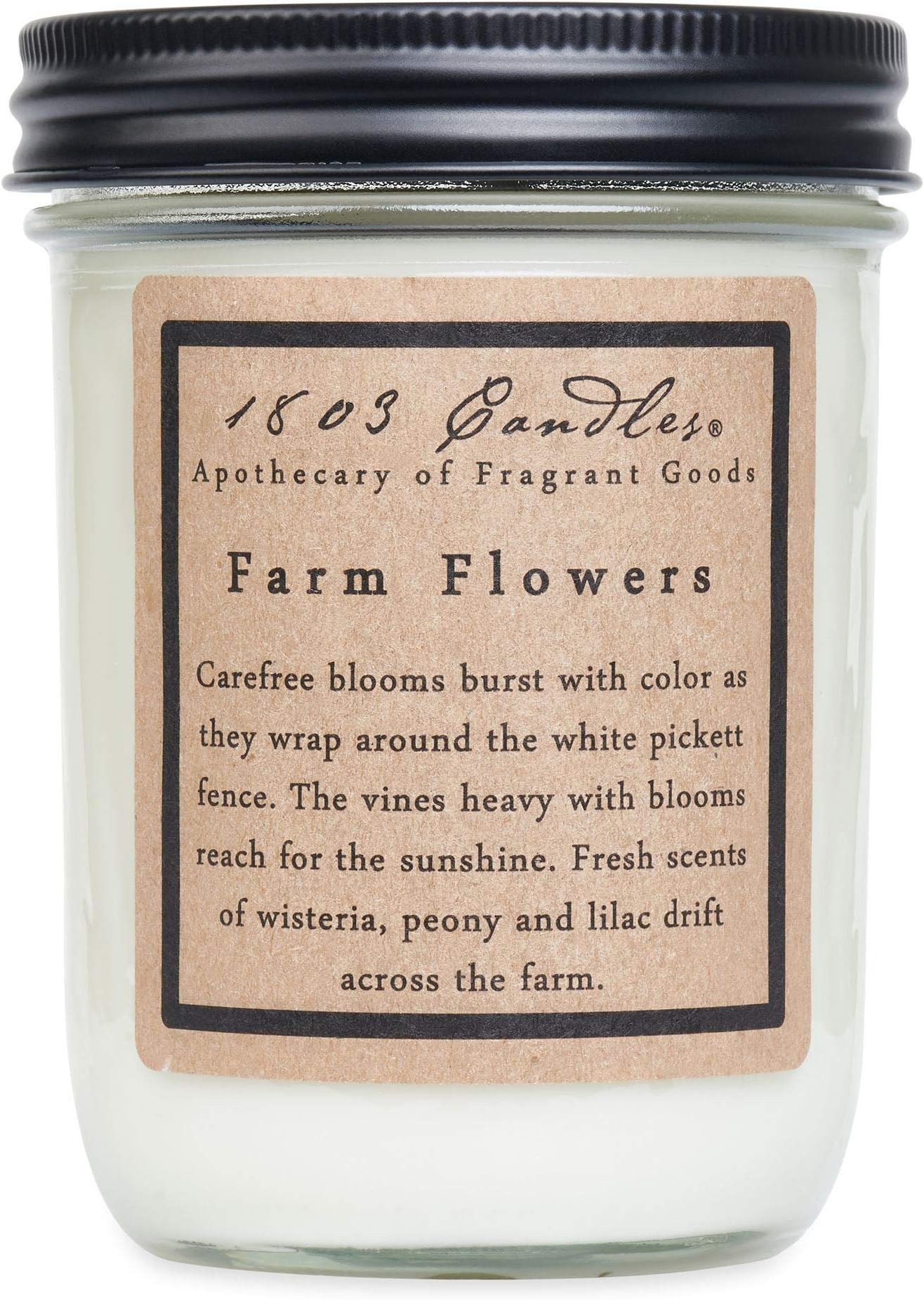 1803 Candles14 oz. Jar Soy Candles - (Farm Flowers)