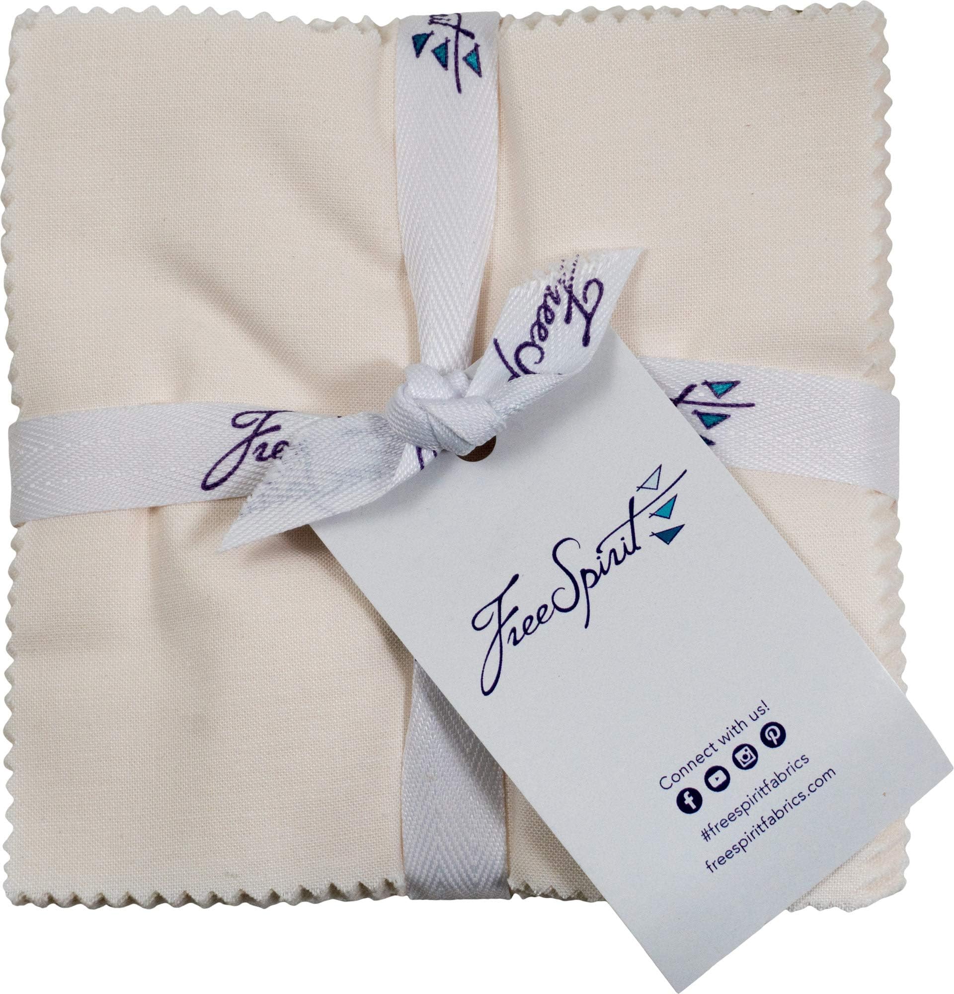 Designer Essentials Solids Mist Charm Pack 42 5-inch Squares Free Spirit