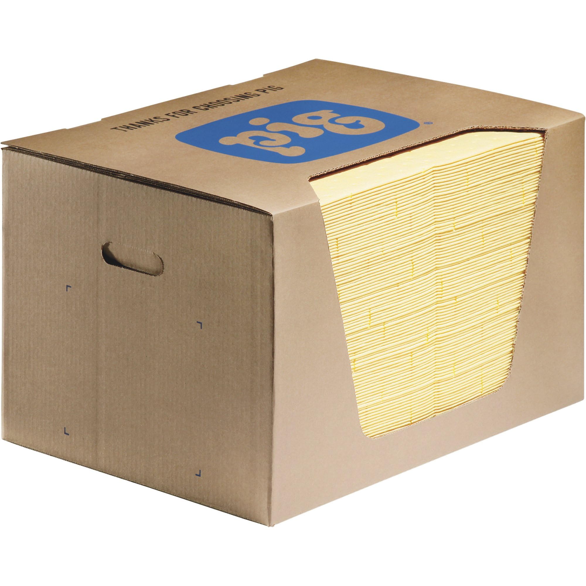 Hi-Vis Absorbent Mat Pad, 22 gal, PK100