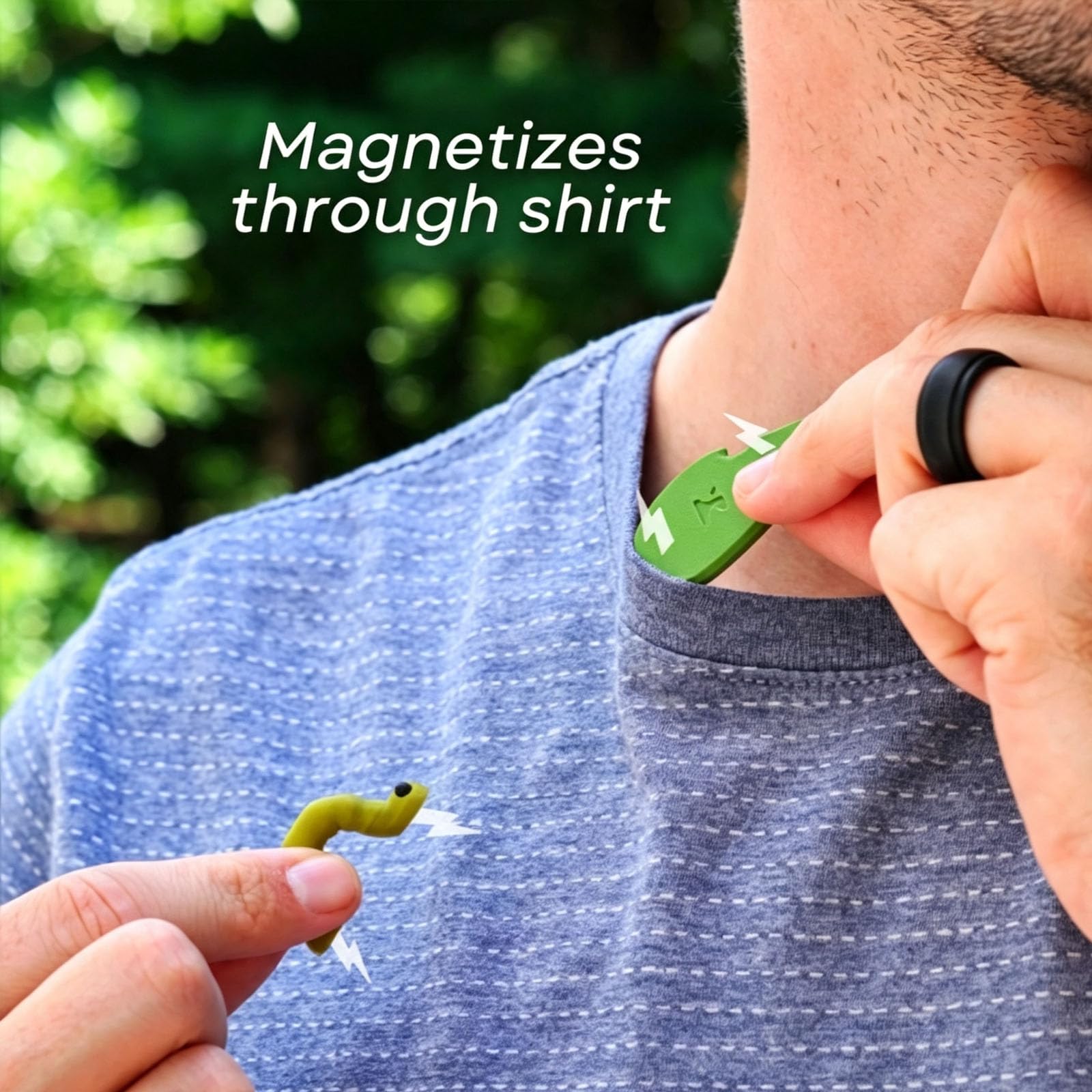 Clip magnético para gafas estilo caracol, soporte para gafas | Sujetador de vidrio con forma de gusano para ropa, alfiler de lectura para gafas de sol, accesorio de almacenamiento