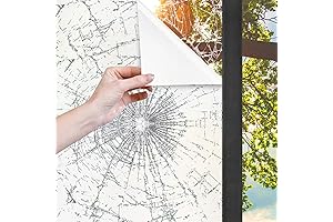 White Frosted Tempered Glass Window Film: Enhanced Privacy and Shatter Resistance for...