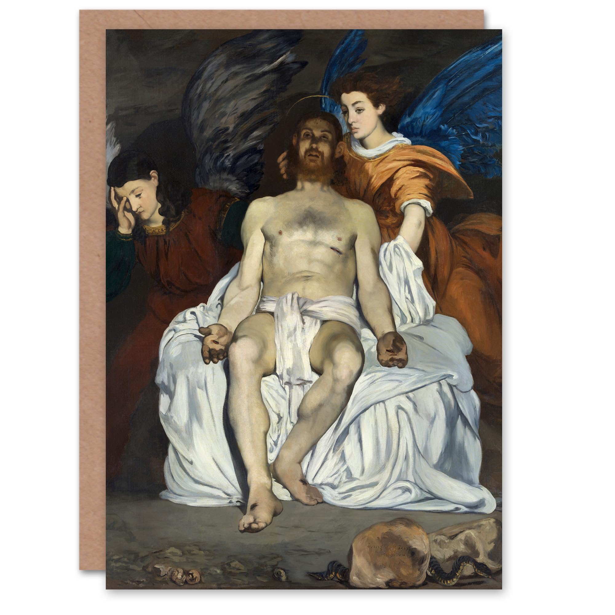 Artery8 Edouard Manet Art Card The Dead Christ with Angels