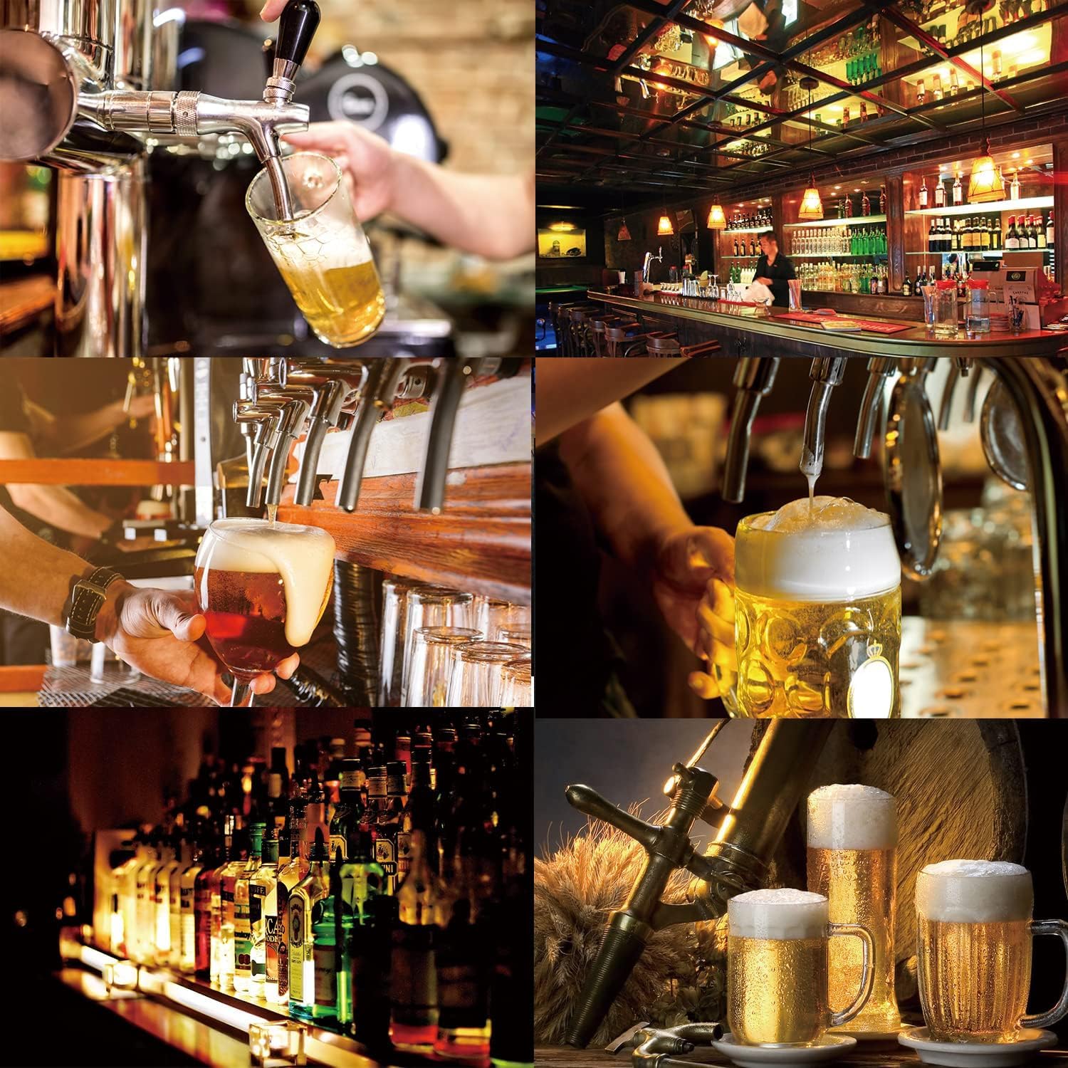 Robinet de Bière Keg en Acier Inoxydable - Réglable avec Verrouillage à Bille, Déconnexion Liquide pour Hôtels, Restaurants et Brassage Domestique