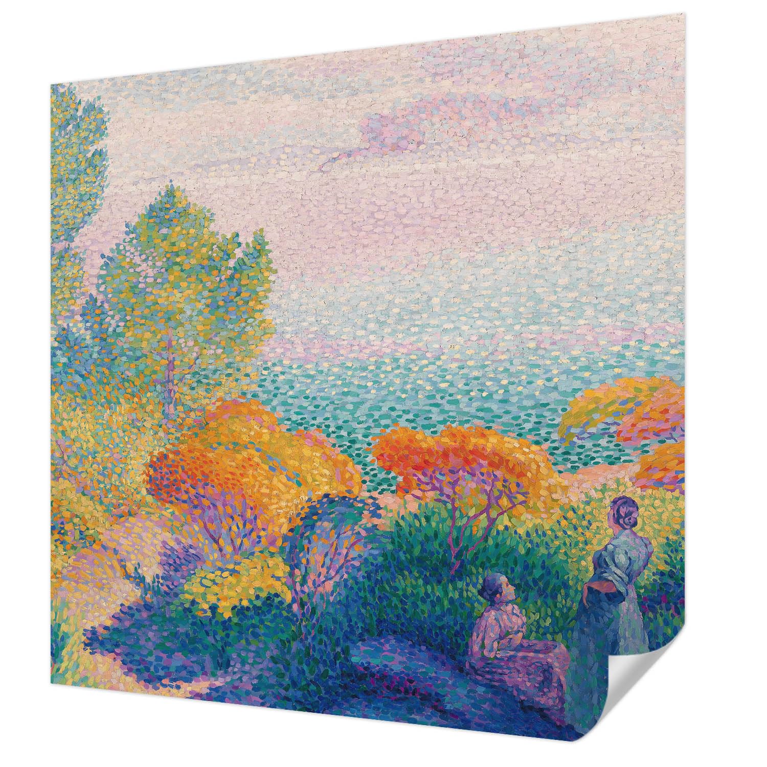 Papier peint auto-adhésif résistant aux taches Tulup 250x250 paysage marin décoratif de salon