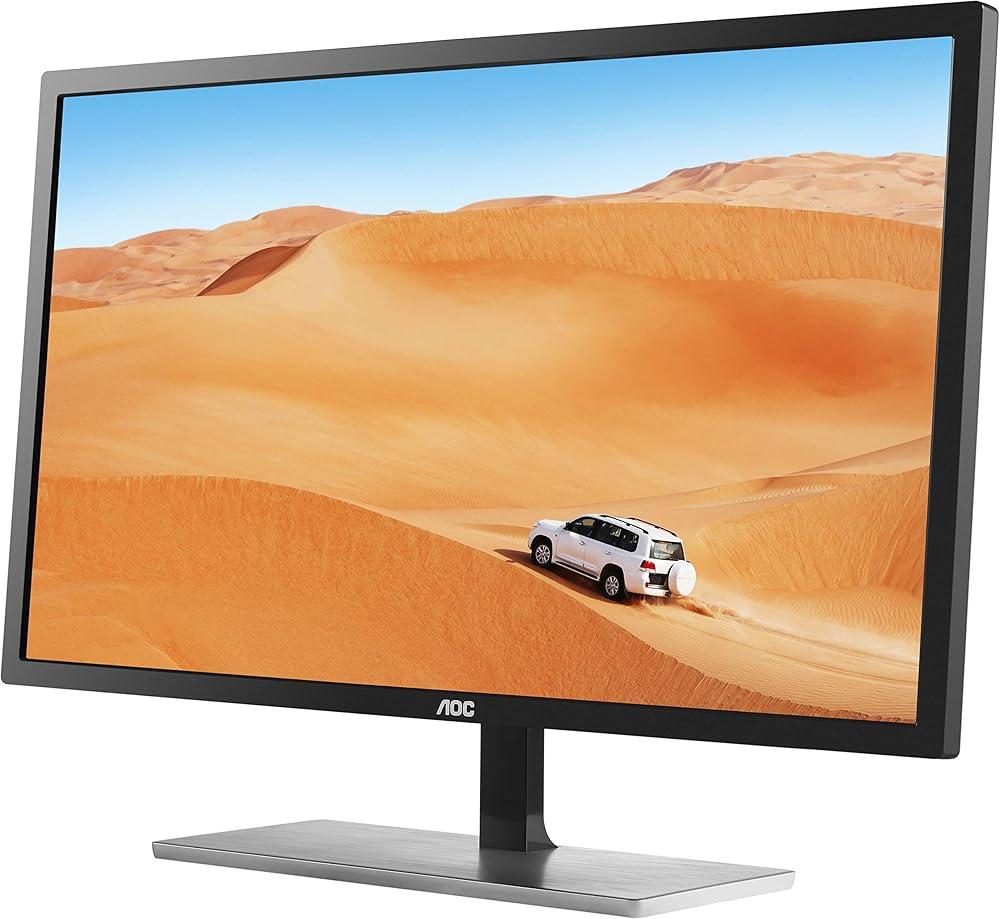AOC 31.5" QHD 2560x1440 Monitor, 10-Bit IPS Panel, 4ms, 75Hz, Freesync, DisplayPort/HDMI/DVI-D/VGA - View 1