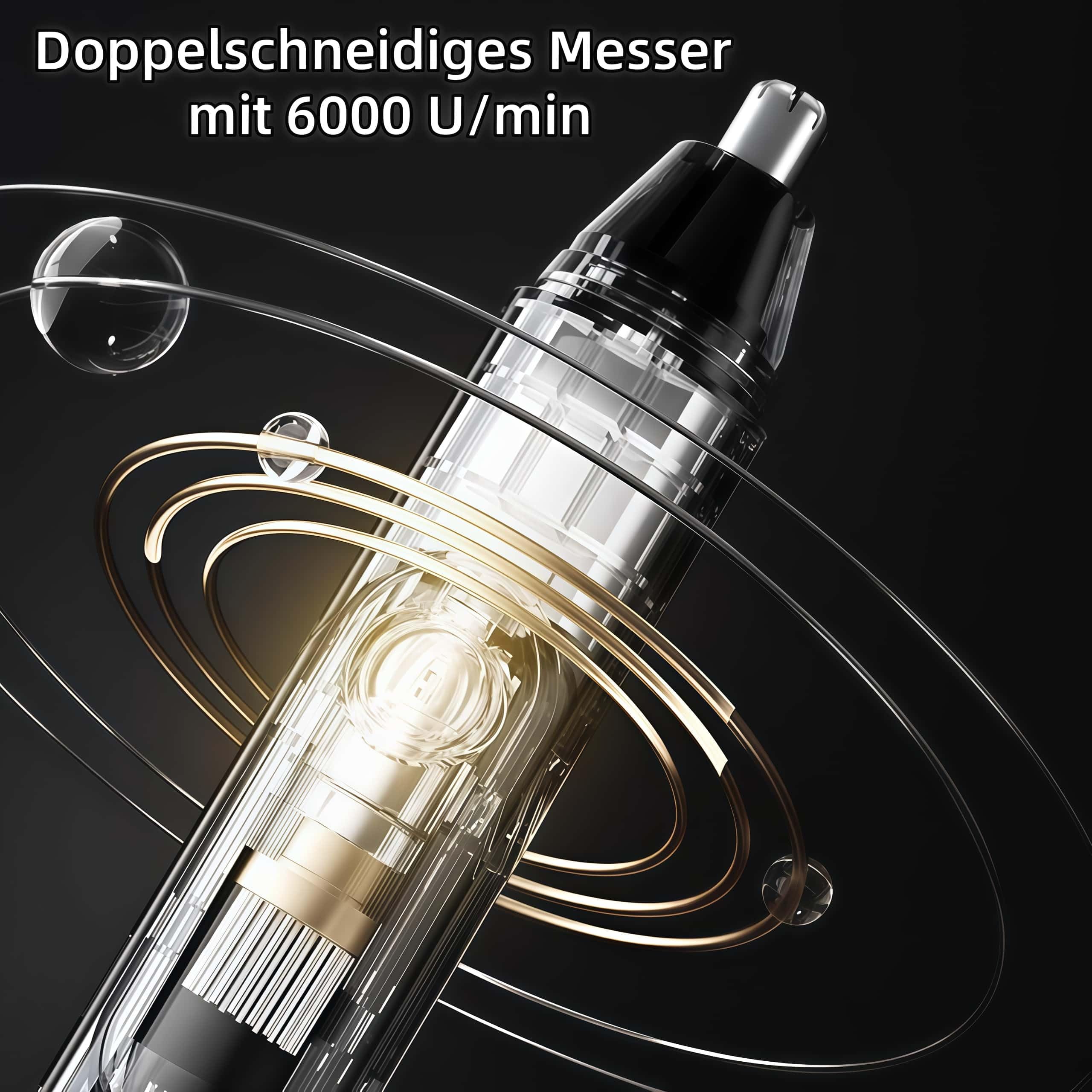 Nasenhaartrimmer Herren Mr. Bold Pro – Waschbarer Kopf, USB Typ-C Aufladung, Multifunktions Trimmer für Nasenhaare, Ohrhaare und Augenbrauen