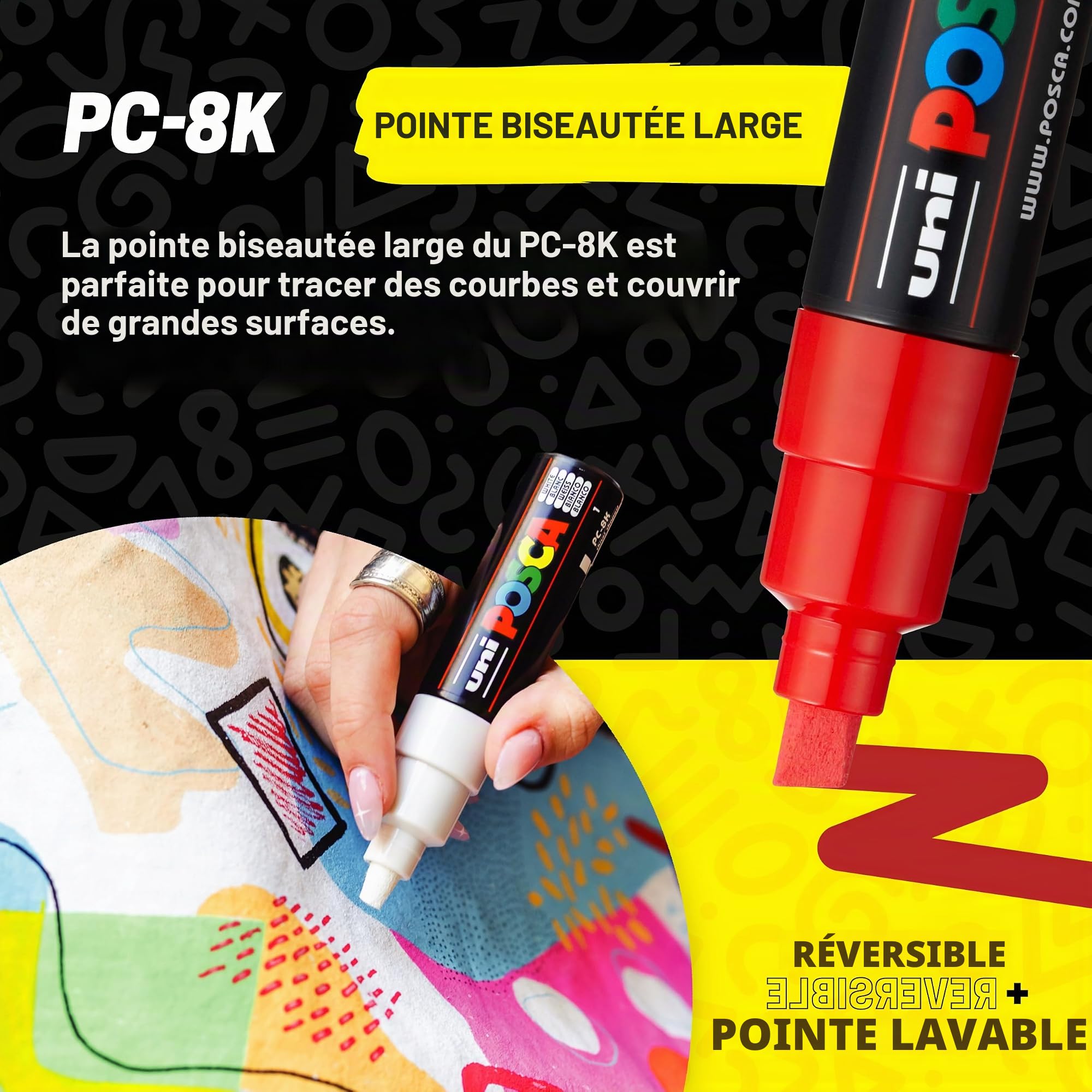 Posca PC8K/15 Boîte de 15 Marqueurs Assortis
