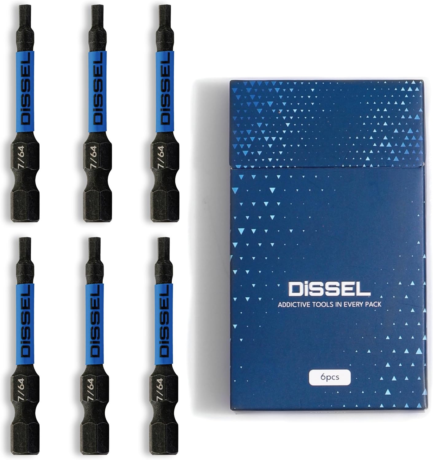 3/32 Hex Bit Set - SAE Magnetic 3/32 Allen Wrench, Durable S2 Steel Hex Driver for Bike, Furniture & RC Repairs (6pc). Impact Grade Allen Bits Designed for Precision and Durability.