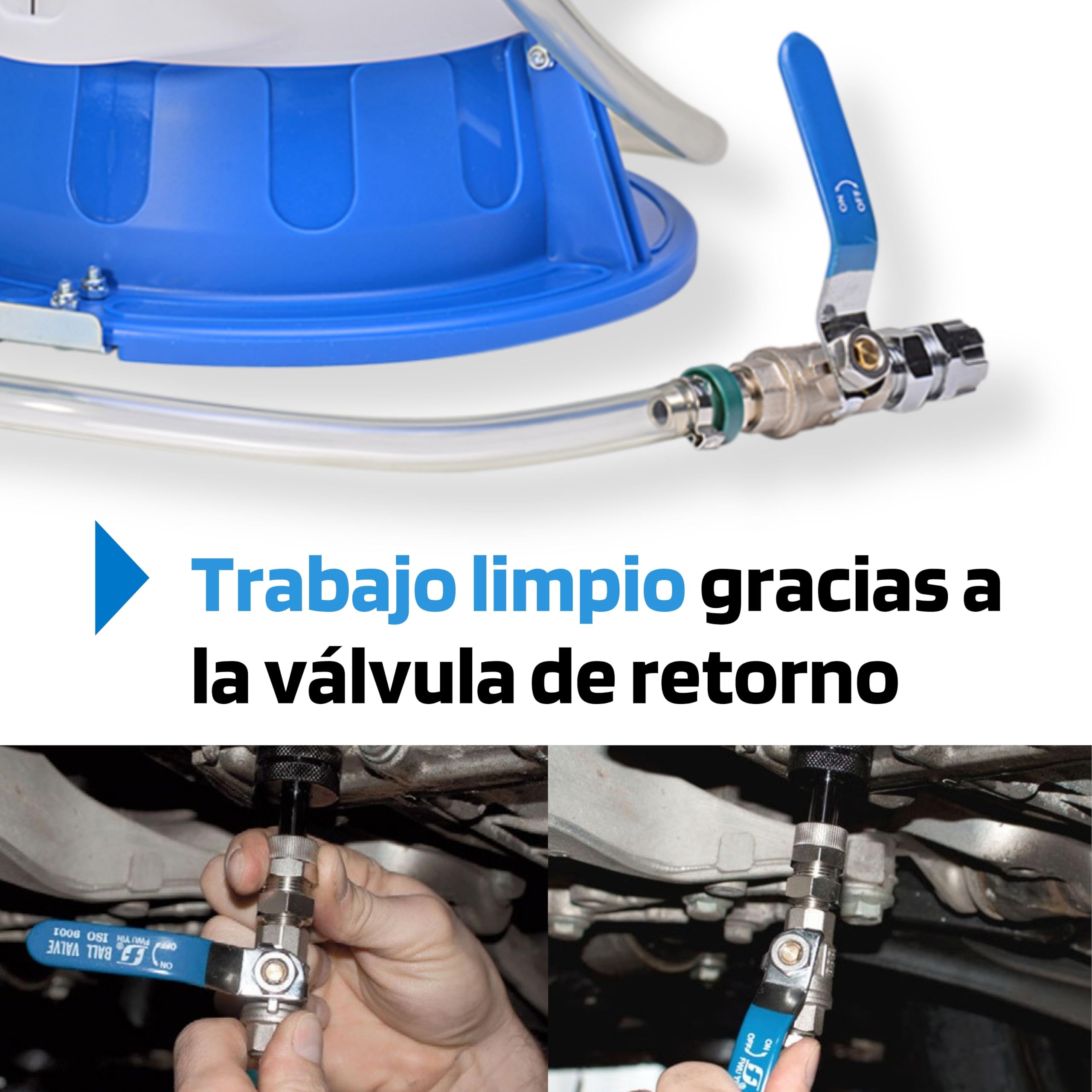 SW-Stahl 24032L Dispositivo de Llenado de Aceite, 7,5 l | Bomba manual para transmisiones con capacidad de 7,5 litros, compatible con diversos modelos de vehiculos y cajas de cambios