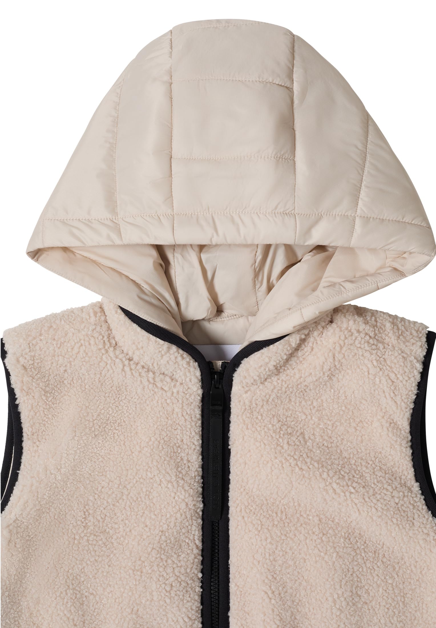 Cecil Damen Teddy-Weste mit abnehmbarer Kapuze