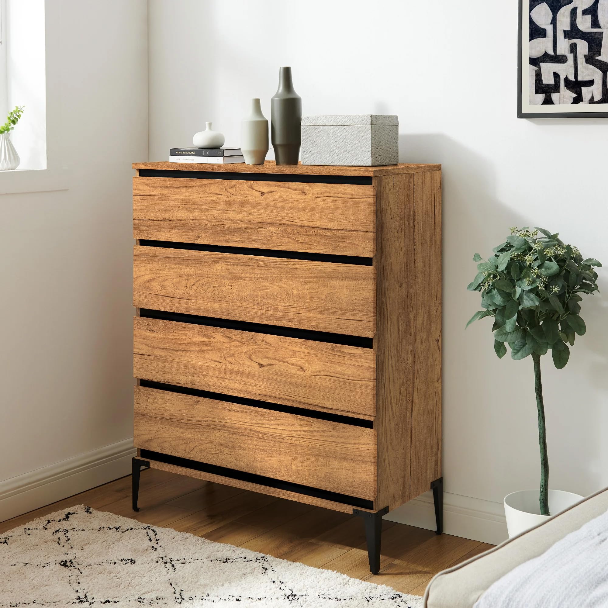 Hode Carta Pellicola Adesiva per Mobili Legno, Rivestimento Rotolo Plastica Laminato Adesivo, Carta da Parati Rivestire, Top Cucina Armadio Tavolo Muro 30x200cm