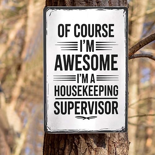 Miniatura 8 de Impresionante póster de señalización de supervisor de limpieza de 8 x 12 pulgadas para decoración del hogar, decoración retro bohemia estética de