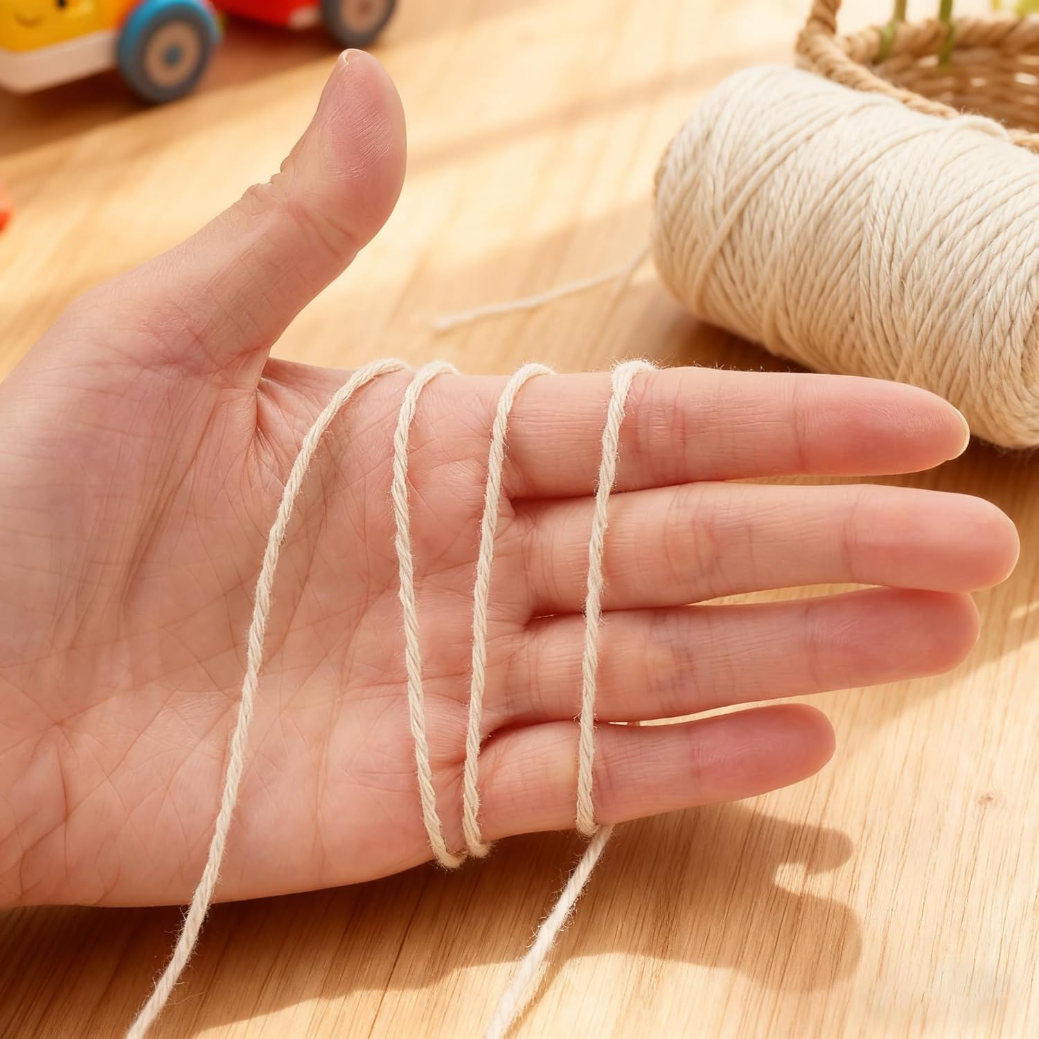 Cotton Twine String, Multi-Purpose Cord for Garden and Craft Use, General Purpose for Tying and Securing, Versatile Twine for Various Projects