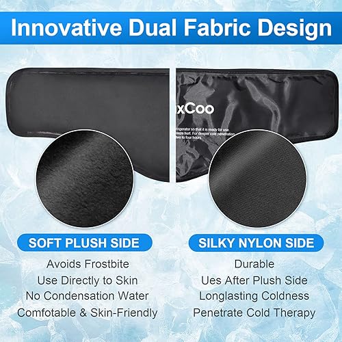 Miniatura 3 de Bolsa de hielo de gel reutilizable para cuello, hombros, terapia de compresión fría para alivio del dolor, lesiones, hinchazón, contusiones,