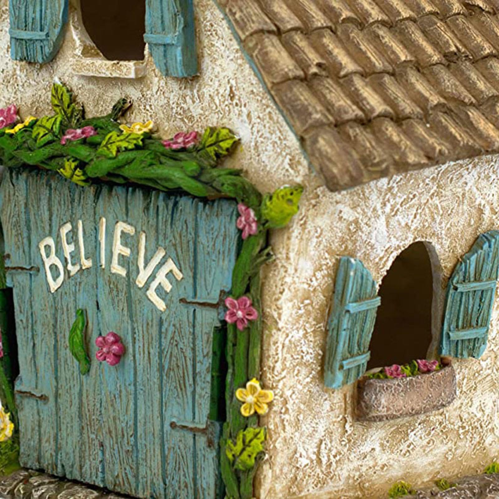 Maison de fées d'extérieur pour Adultes, Terrarium, Village de Noël