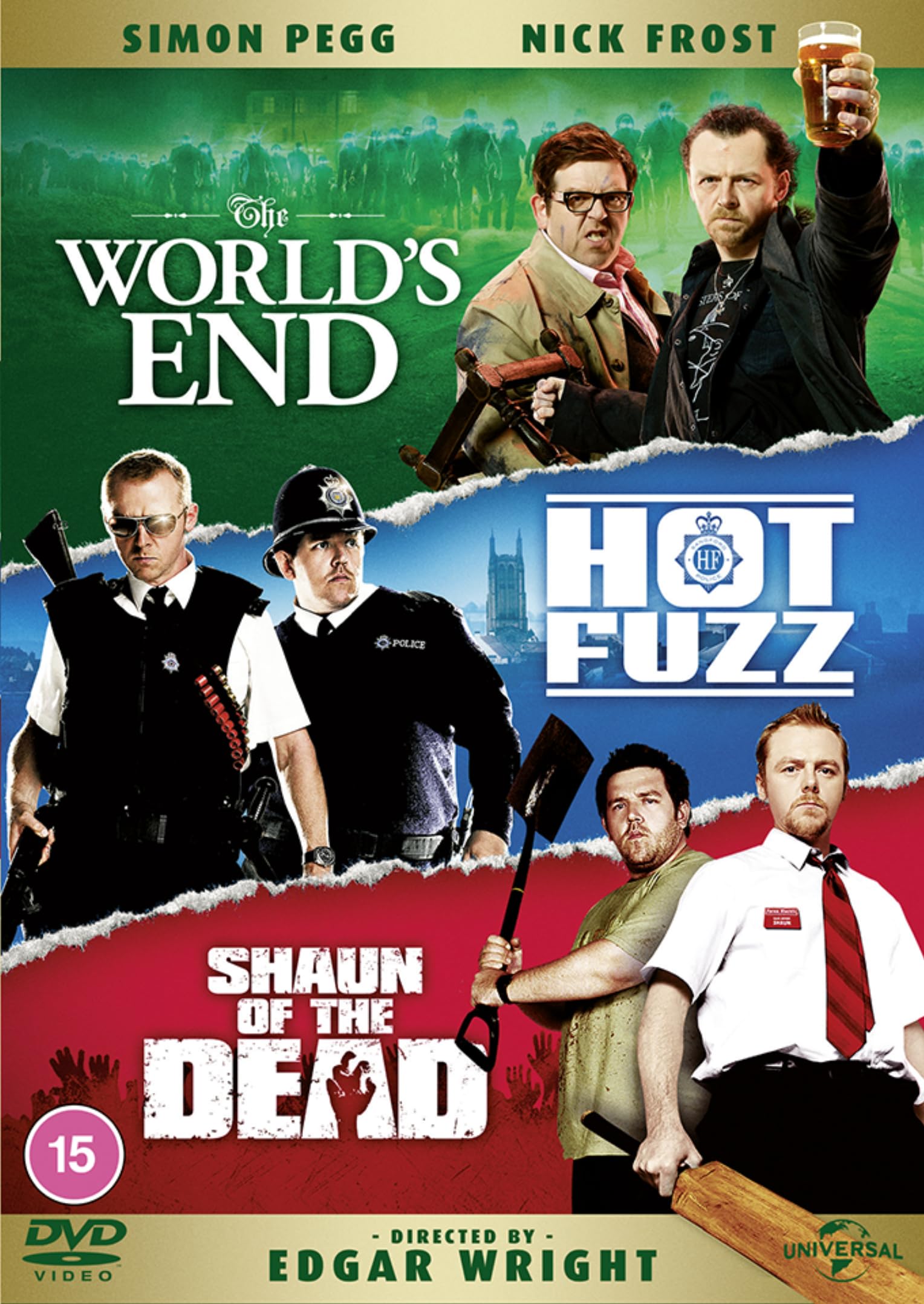Three Flavours Cornetto Trilogy (Shaun of the Dead / Hot Fuzz / The World's End) [DVD]