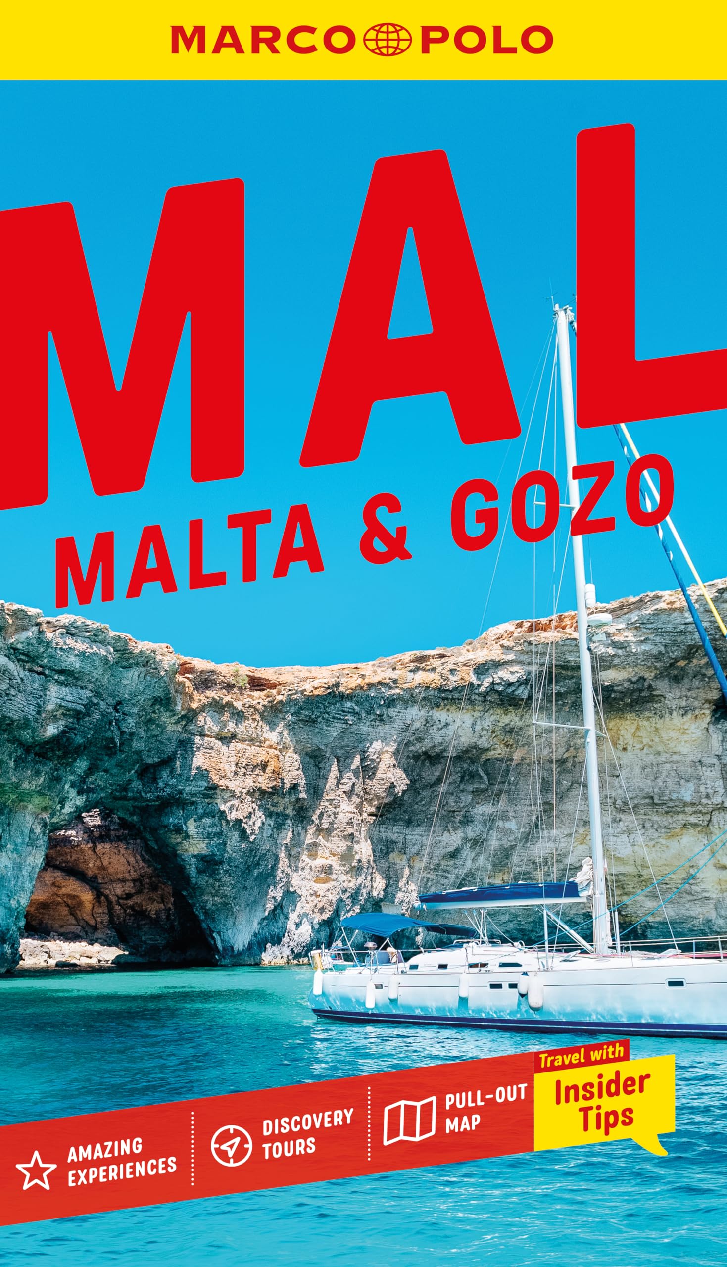 Marco Polo Malta and Gozo Pocket Travel Guide | Pull-out Map | Local Knowledge | Covers: Valletta, Mdina, Ramla Bay and more (Marco Polo Travel Guides)