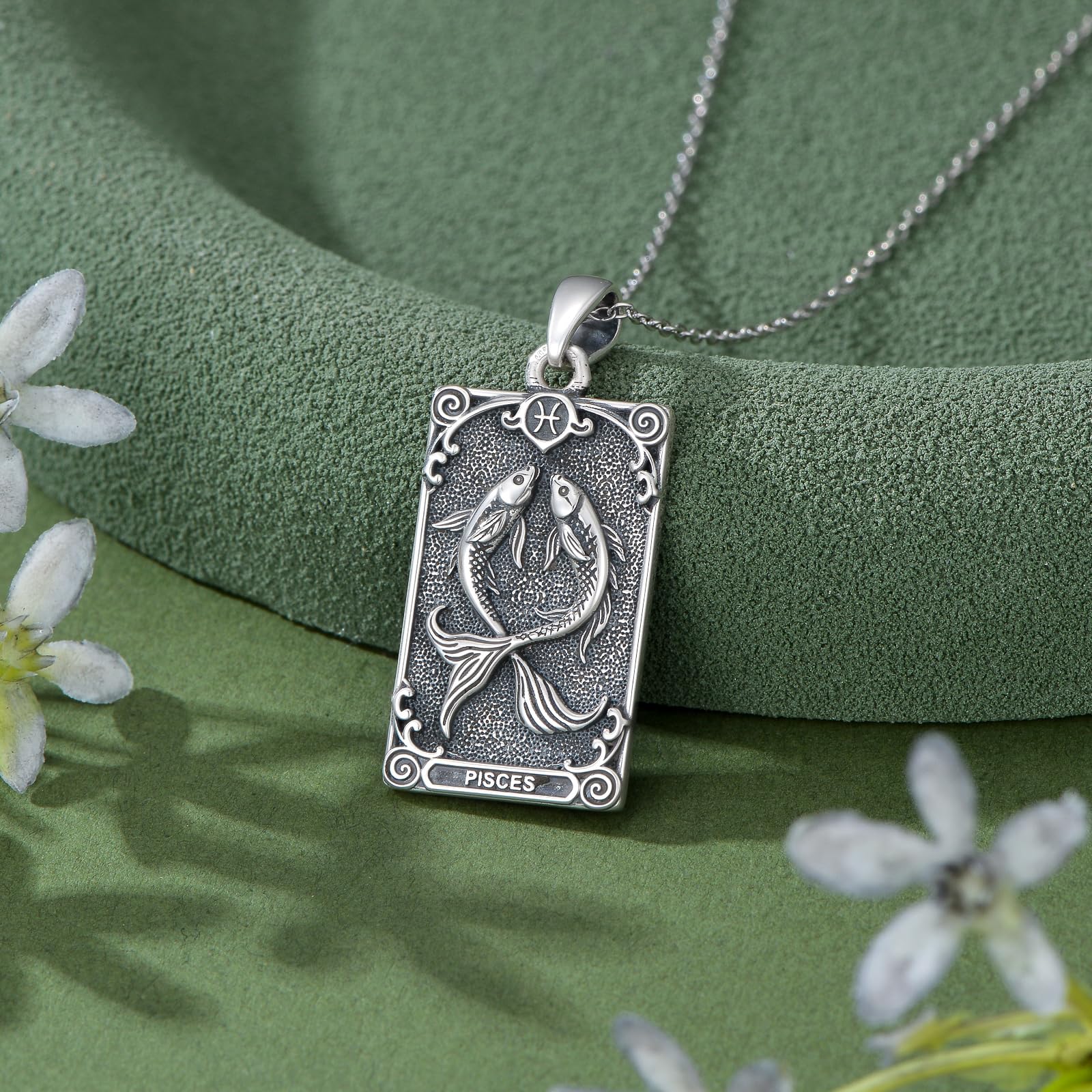 12 Sternzeichen Halskette für Herren Damen 925 Sterling Silber Sternbilder Horoskop Anhänger Kette Geburtstag Astrologie Schmuck Geschenke für Männer Frauen