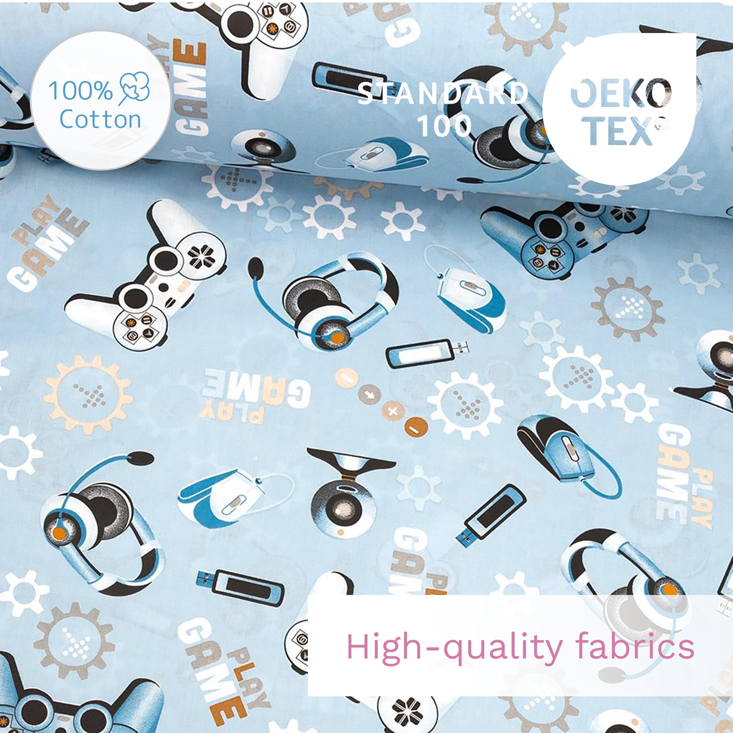 Baby Comfort 4 Piece Toddler Kids Cot Bed Set 120x90 cm Duvet Pillow Duvet Cover Pillowcase 12M+ (It's a Boy) — view 32