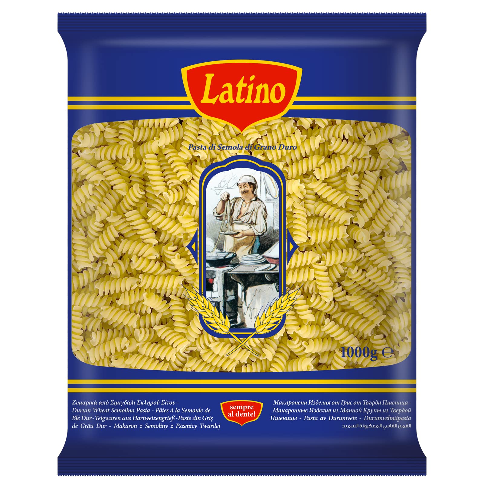 Latino(ラティーノ) フィシリ ショートパスタ 1kg 大容量 業務用 [ パスタ デュラム小麦100% ギリシャ産 フジッリ ]