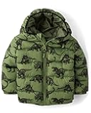 Baby and Toddler Boys' Medium Weight Wind-Resistant, Water-Resistant Puffer Jacket