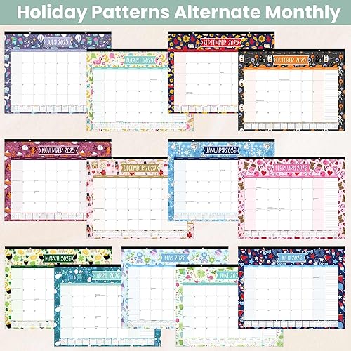 Miniatura 3 de bloom daily planners Calendario de escritorio 2025-2026  Calendario de pared grande para año académico (julio de 2025 a julio de 2026)  Agenda