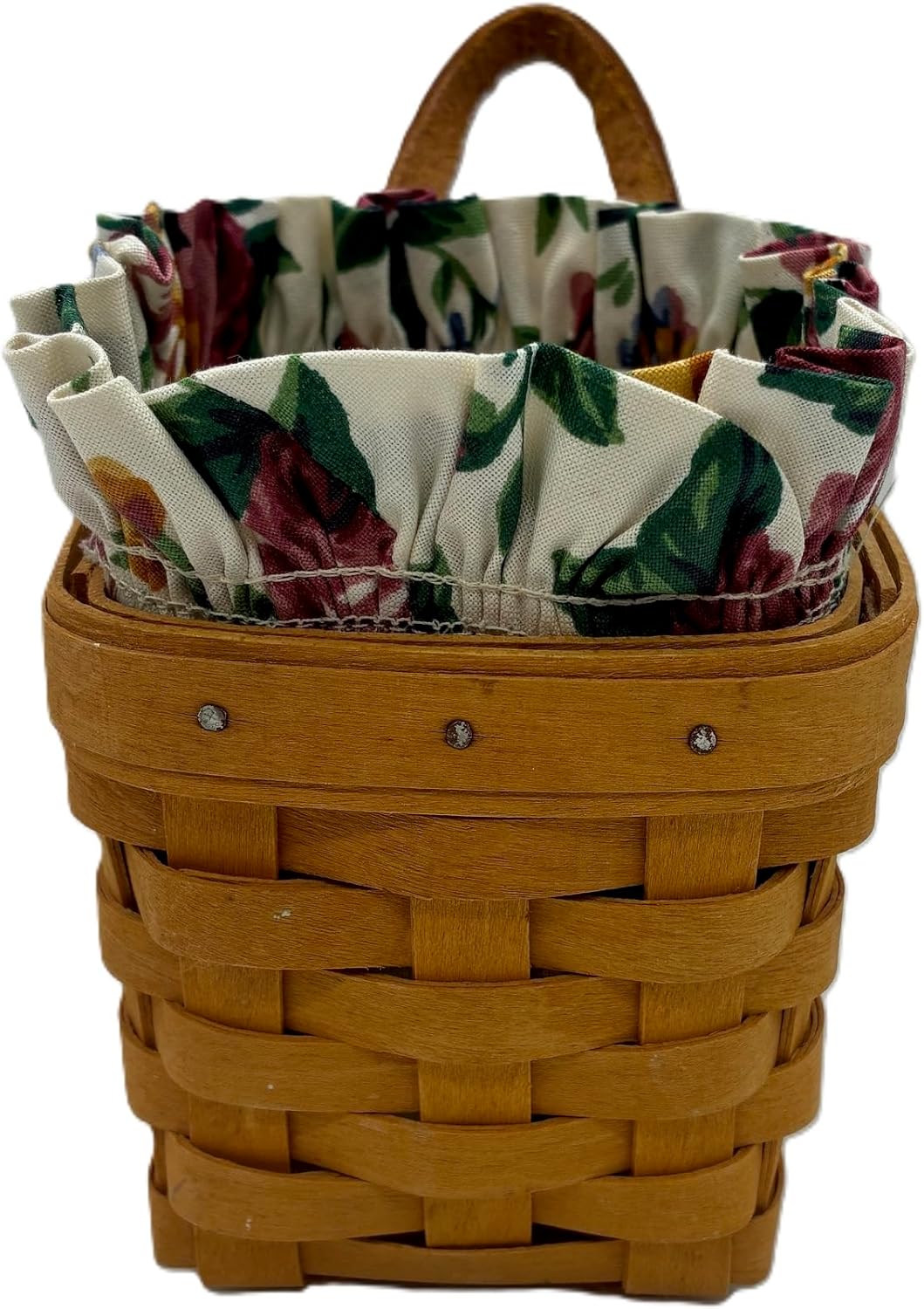 Longaberger Collectable Chives Booking/Promo Basket with Garden Splendor Liner