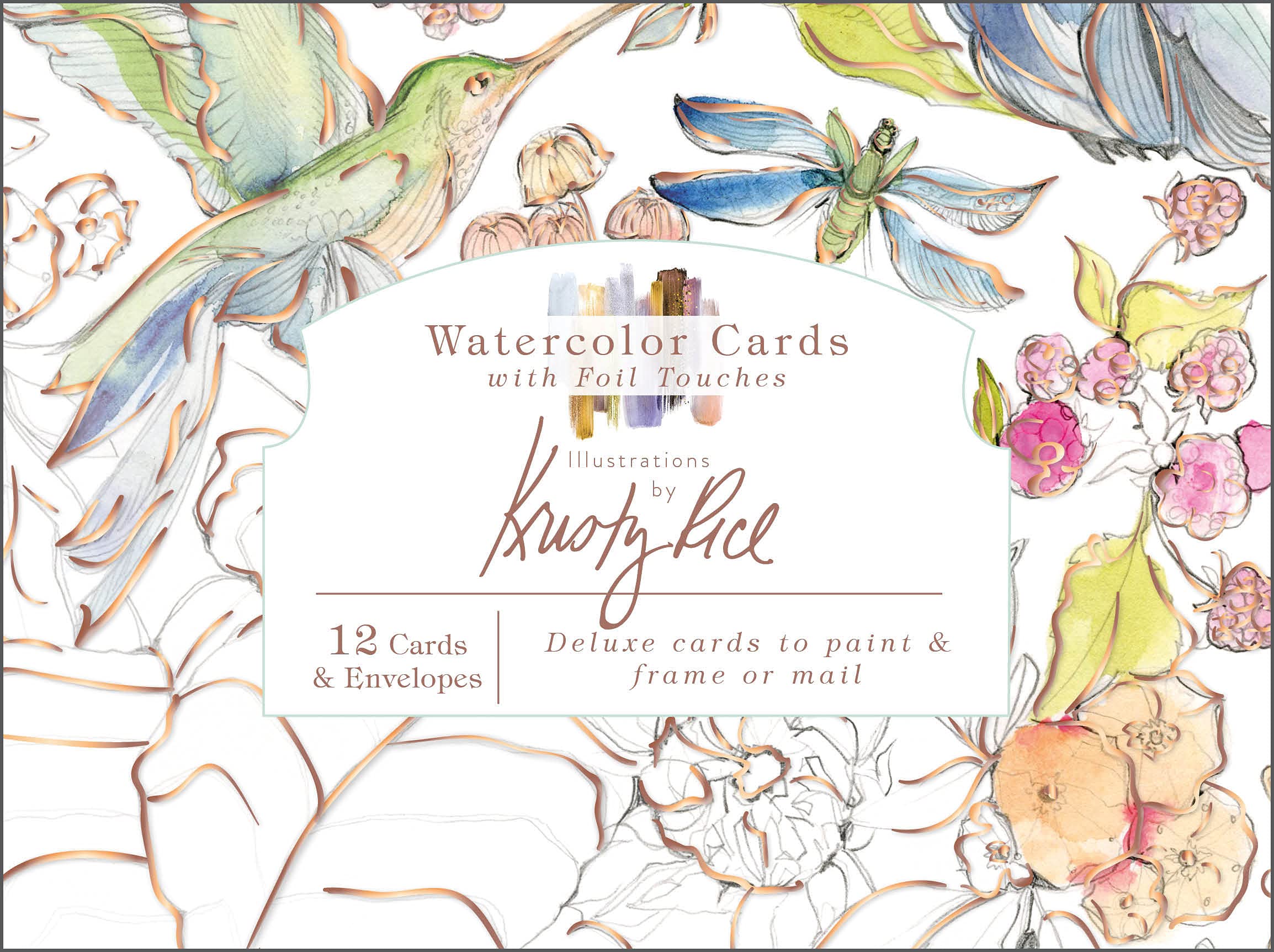 Watercolor Cards with Foil Touches: Illustrations by Kristy Rice (Artisan Series)