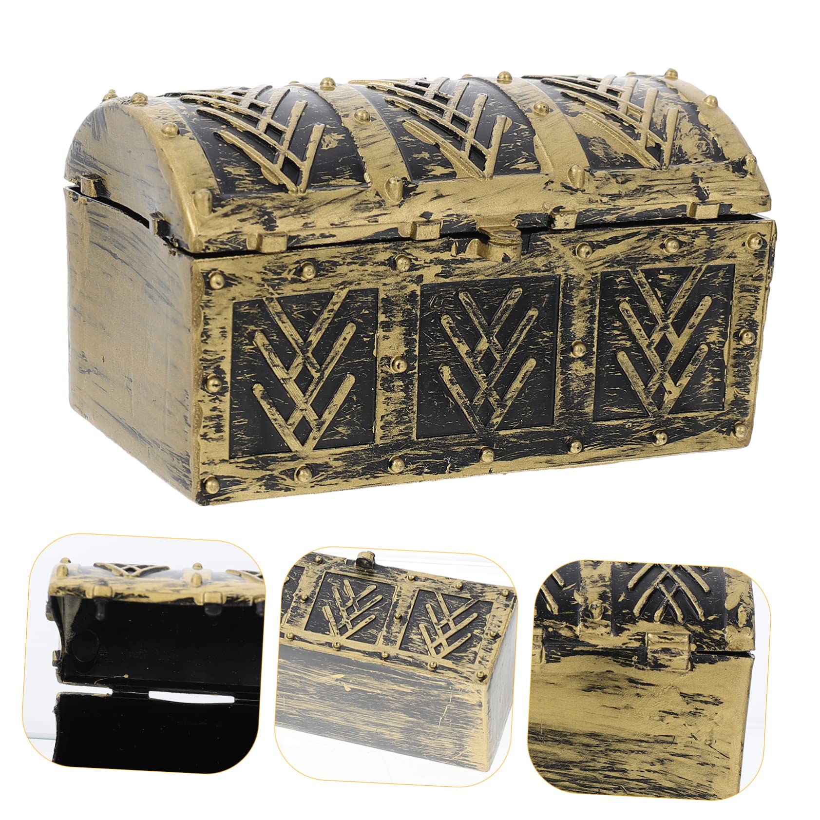 Totority 6pcs Pirate Treasure Chest Boxes for Versatile Playthings Storage for Jewelry Candy and Party Props Fun Photo Props for Celebrations