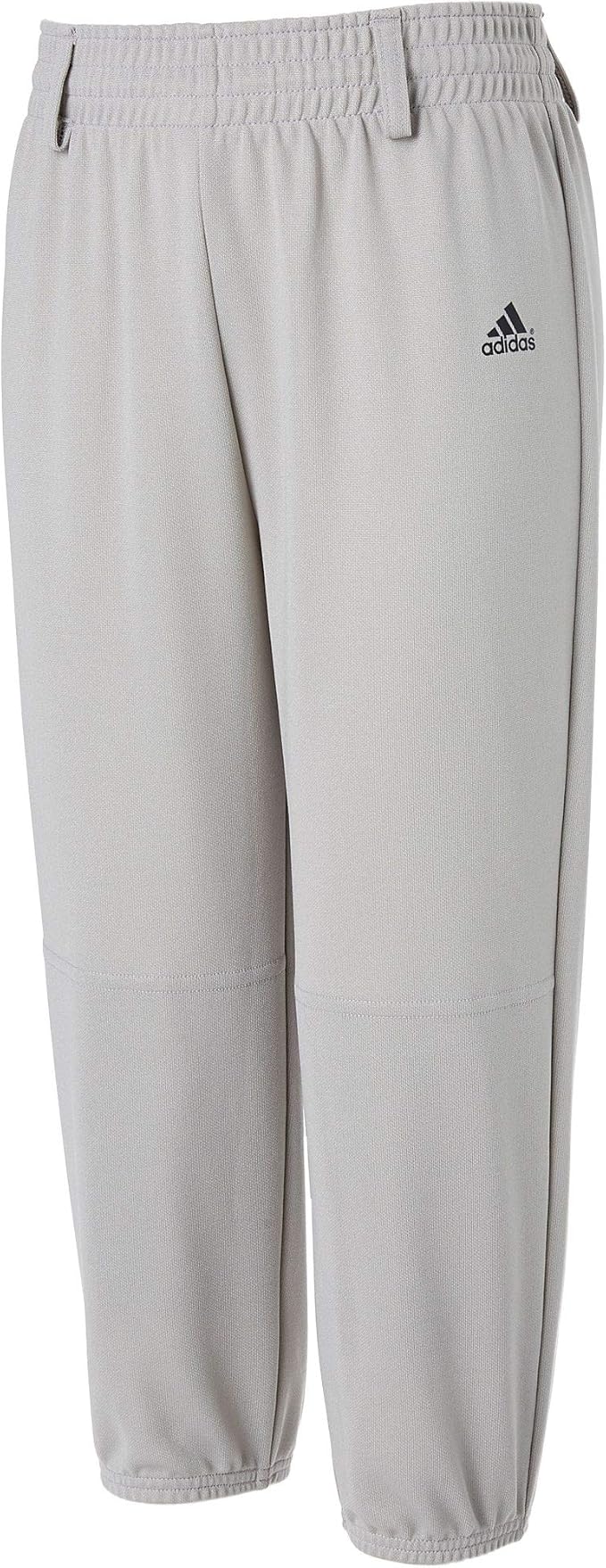 adidas Boy's Triple Stripe Pull Up Baseball Pants (Grey