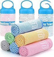 BOGI Cooling Towels for Neck & Face - Instant Cooling Relief for Yoga, Gym, Running, Sports - Extra Long, Soft, Mesh, 8 Colors, 2 Sizes