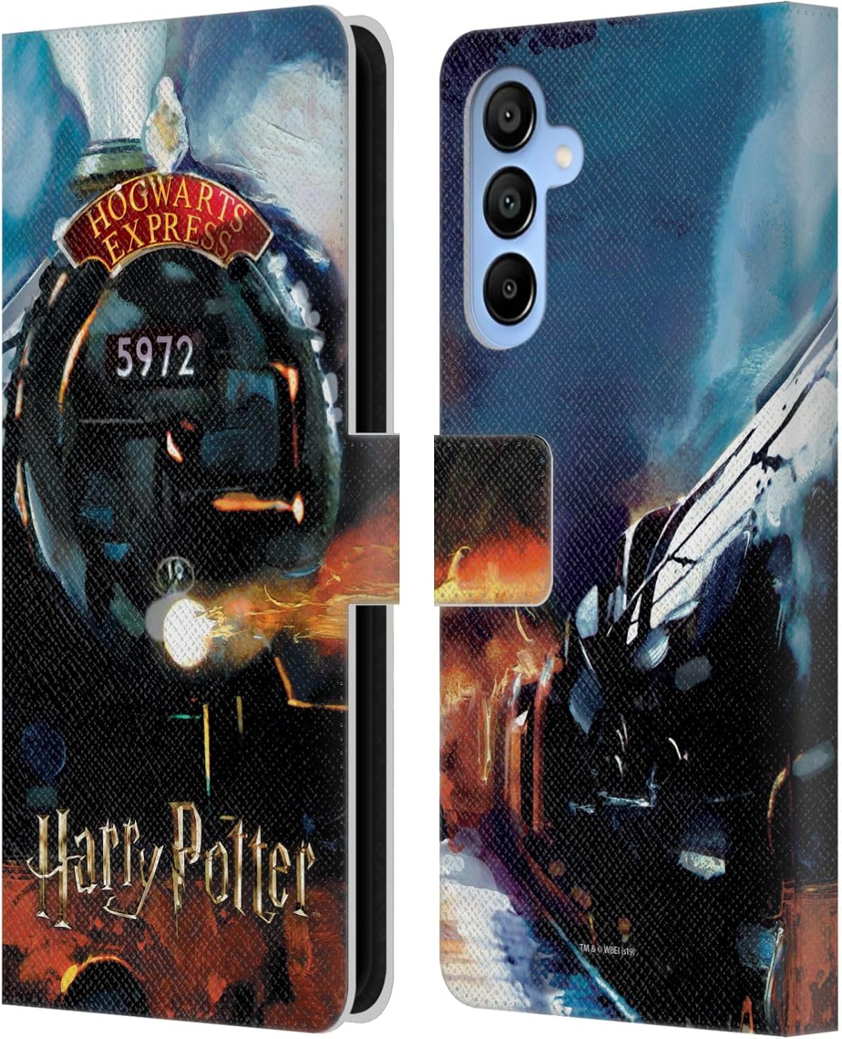 Head Case Designs Officially Licensed Harry Potter Hogwarts Express Prisoner of Azkaban II Leather Wallet Case Compatible with Samsung Galaxy A16 5G