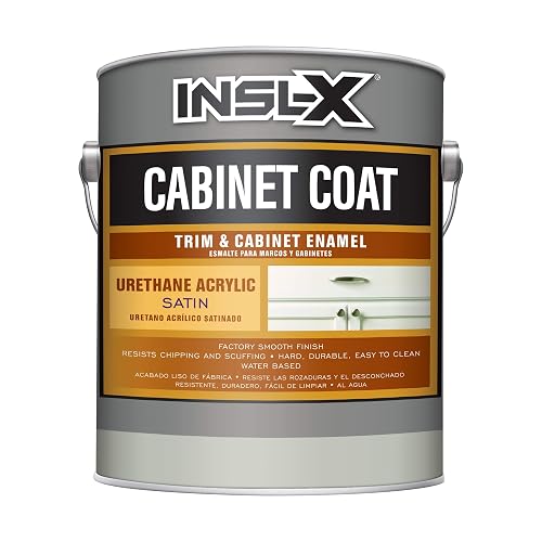 INSL-X Cabinet Coat Urethane Acrylic Satin Sheen White 1 Gallon