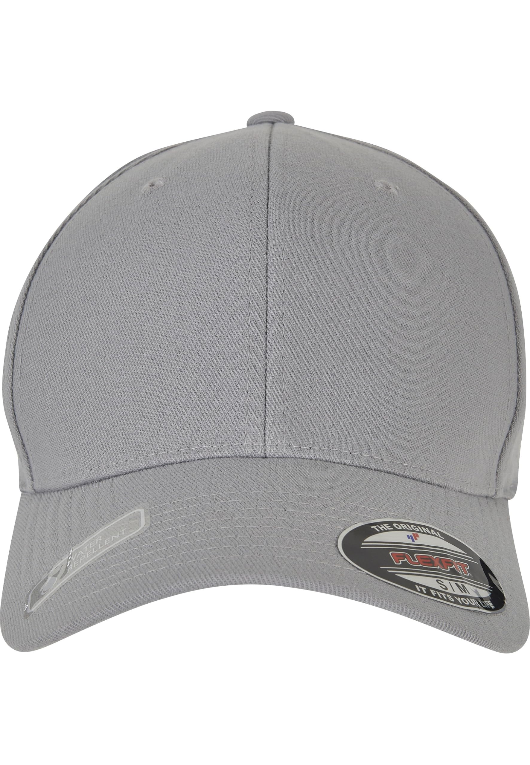 Flexfit Unisex Wooly Combed Waterrepellent Baseball Cap, Grey,