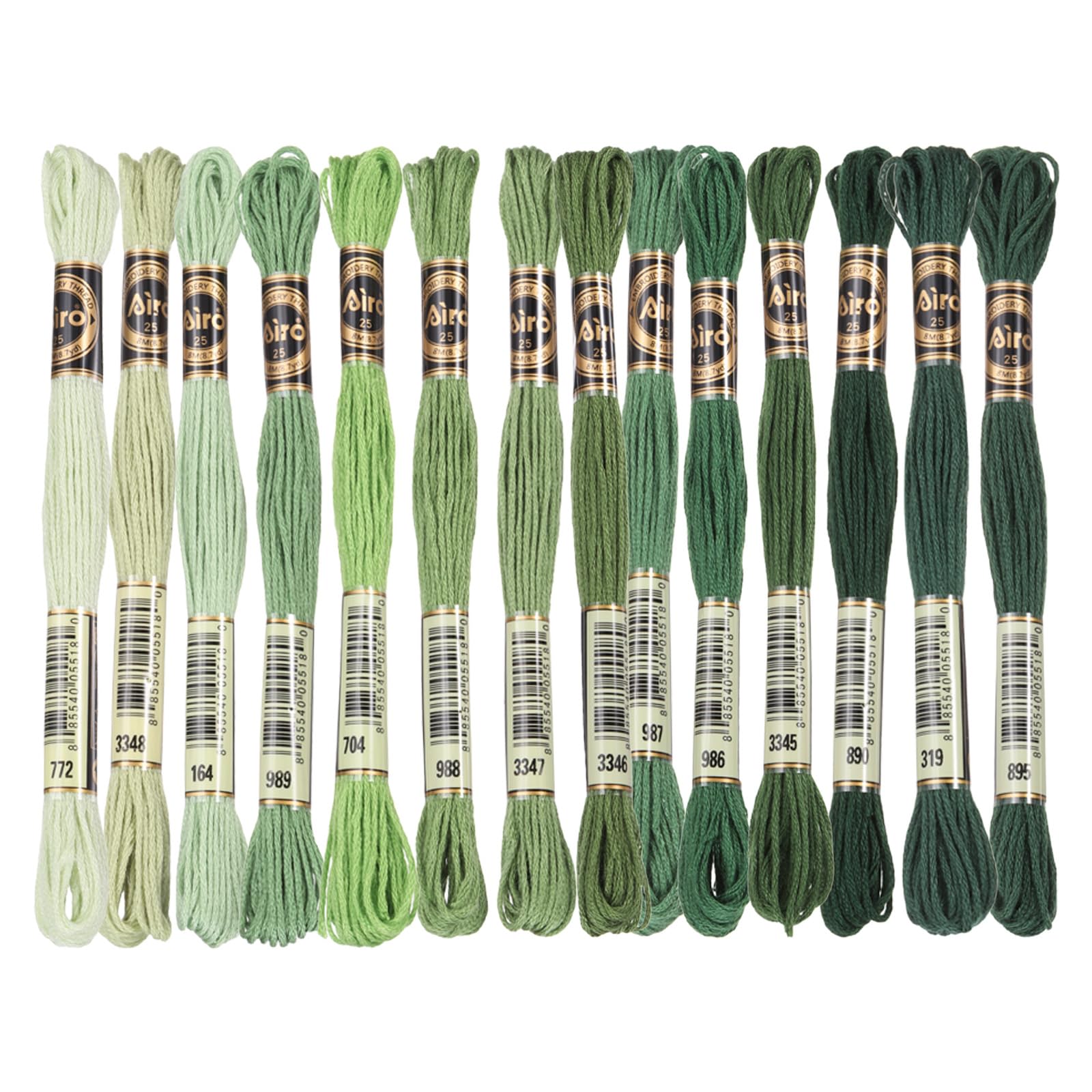 PATIKIL 14 Skeins Embroidery Floss, Polyester Embroidery Threads Bracelets String for Cross-Stitch Hand Embroidery