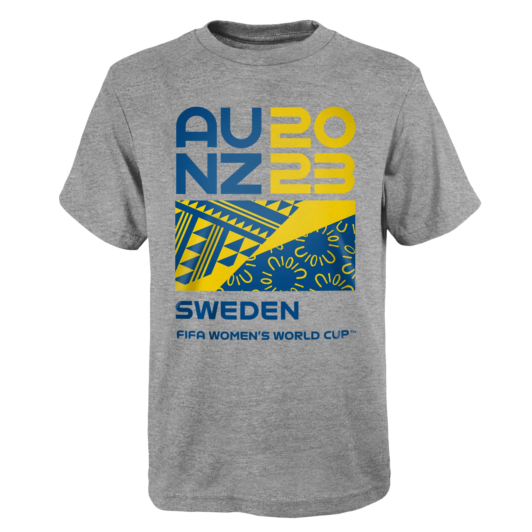 Photo 1 of Outerstuff Kids' FIFA 2023 Women's World Cup Graphic Tee Sweden World Cup Soccer Team XSMALL  Heather Grey