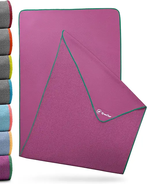 Nirvanashape Non-Slip Yoga Towel | Hygienic Yoga Handduk Mat Protection [185X63cm]