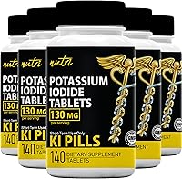 Vista 6 de Tabletas de radiación de yoduro de potasio de 130 mg - (60 tabletas) EXP 10/2032 - Ki Pills Tablets de yodo de potasio para radiación - Píldoras