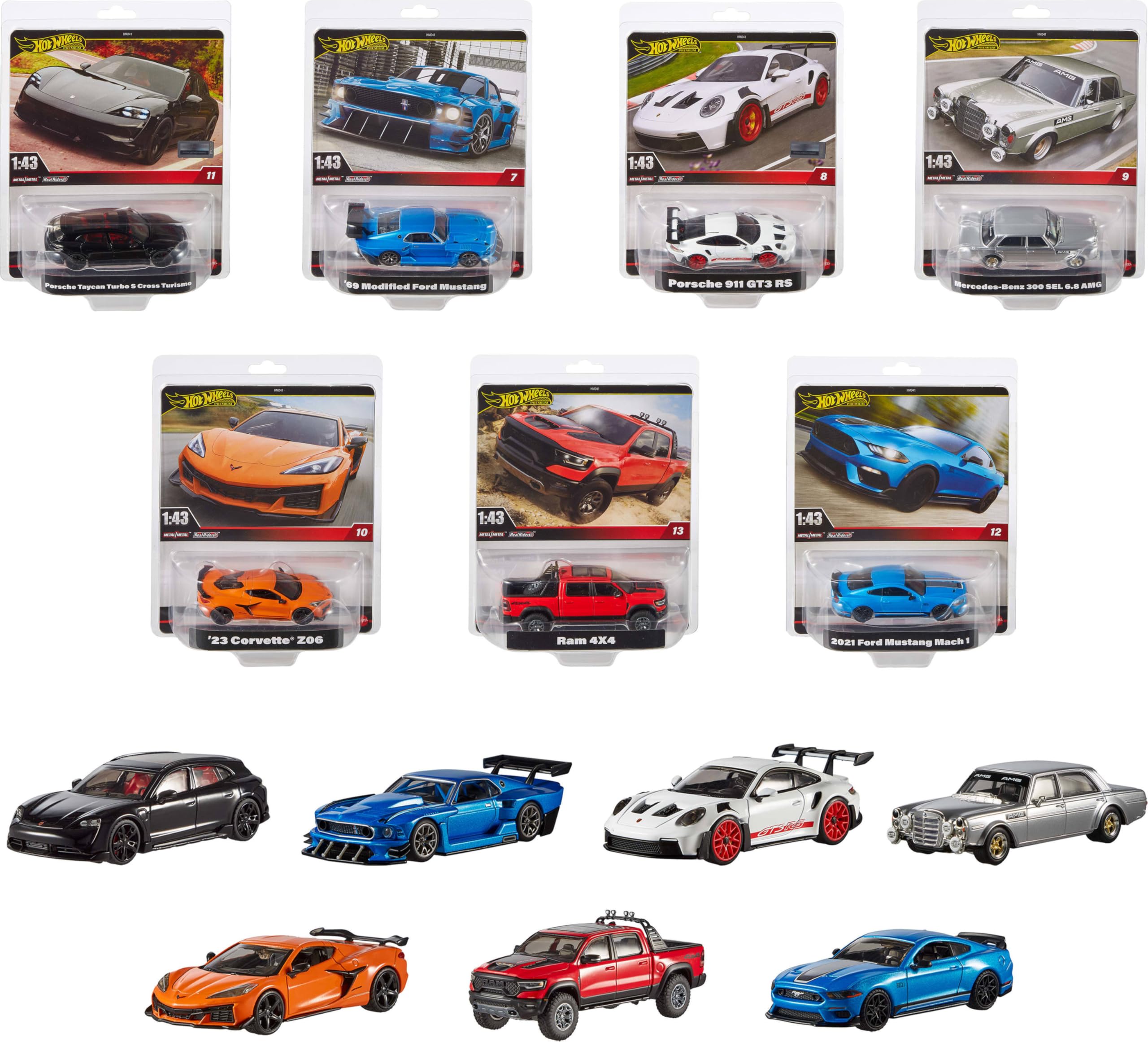 Hot Wheels HMD41 Premium 1:43 Scale Car Toy, Assorted : Amazon.sg