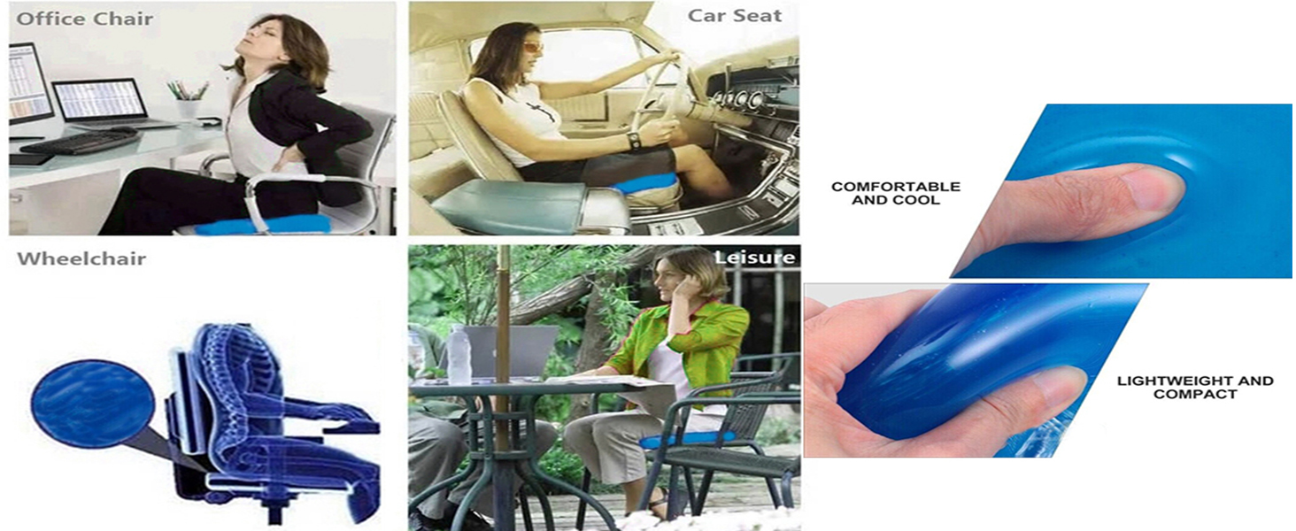 Amazon.com: LisylineAuto Motorcycle Seat Gel Pad Driver/Passenger