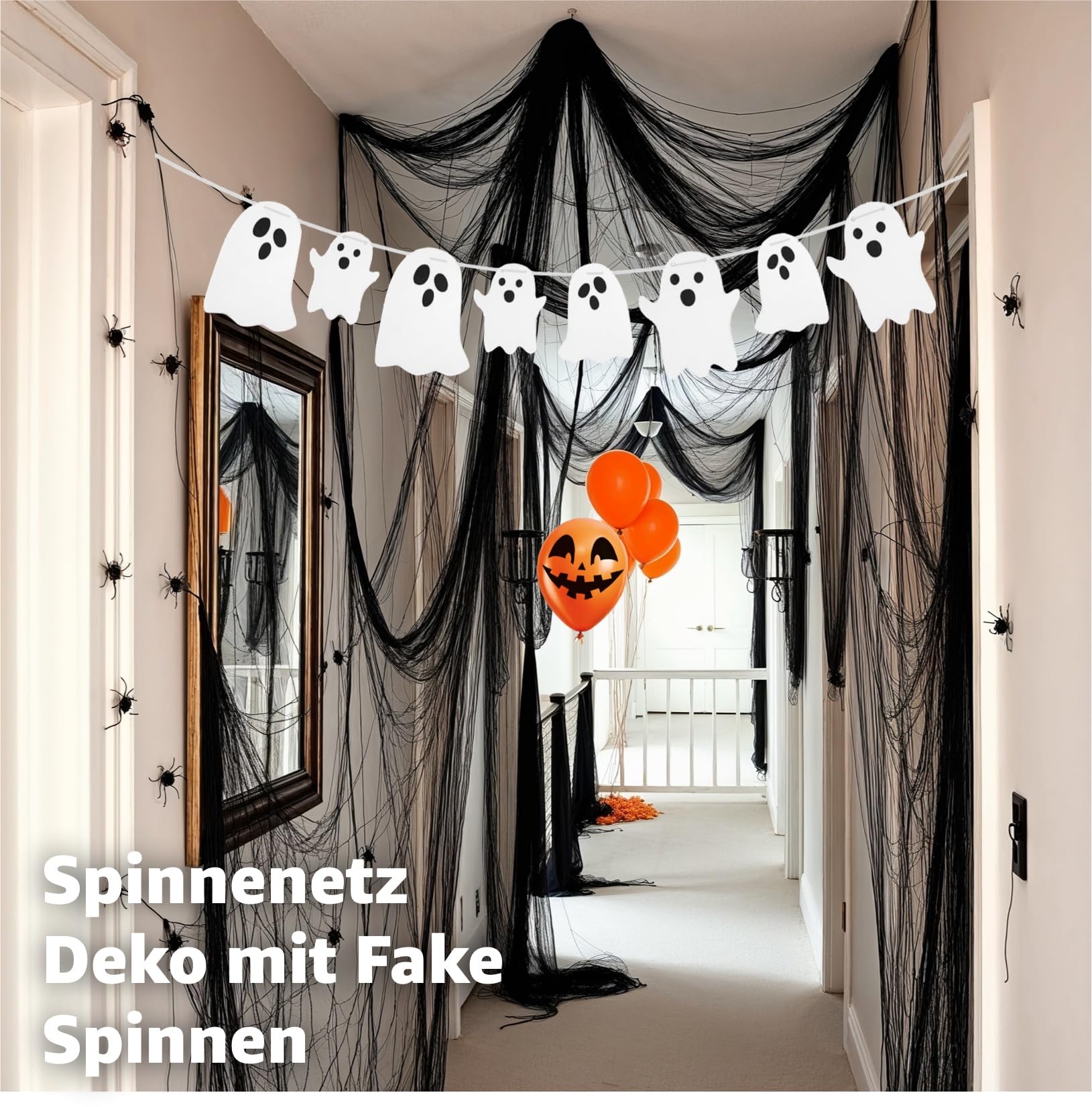 Dekoracja na Halloween, zestaw 30 elementów do domu, na stół i do ogrodu